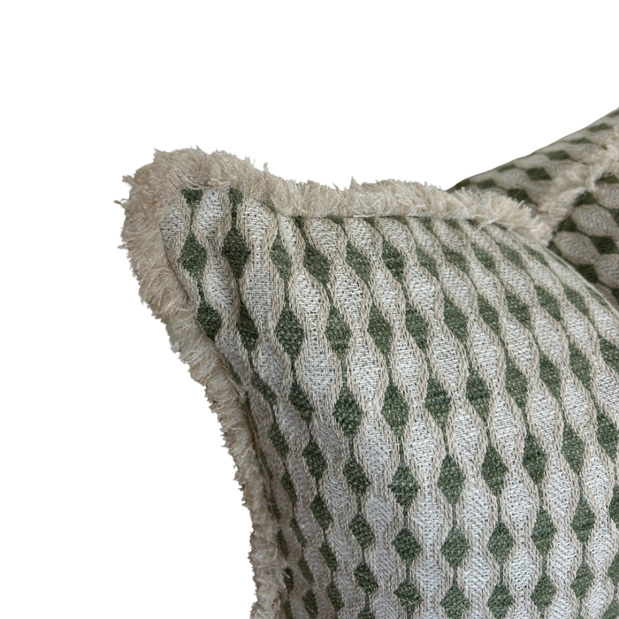 Green geometric  - Scatter Cushion
