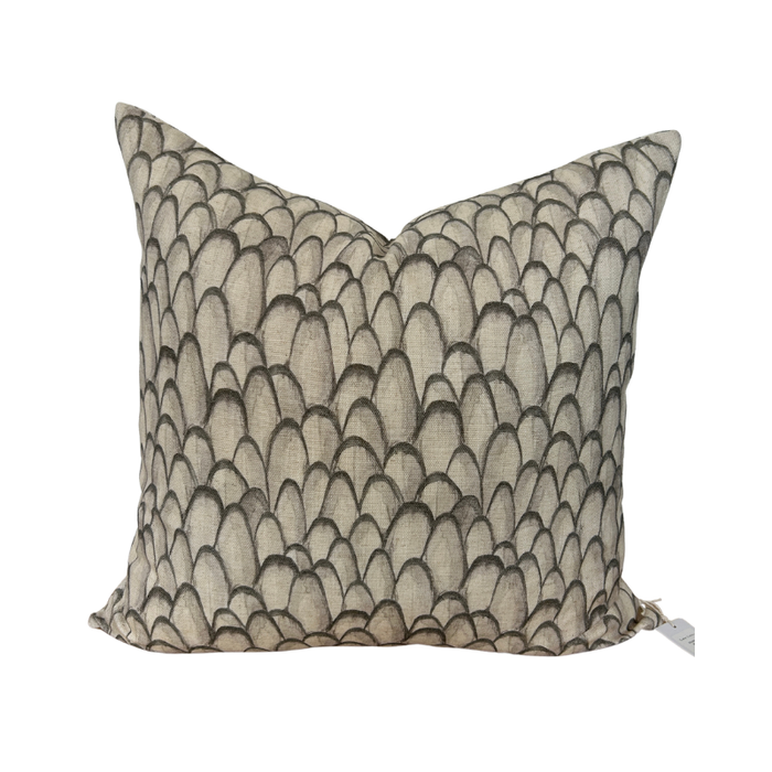 Decorative pillow with a pattern on a white background