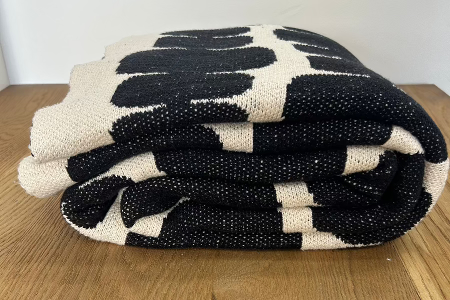 Black Spot Throw Blanket