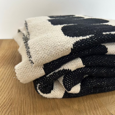 Black Spot Throw Blanket