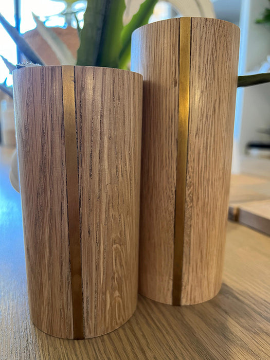 Wooden Candle Holders (Set of 2)