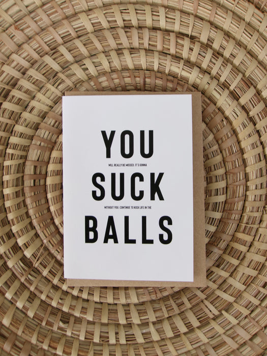 You Suck Balls - Greeting Cards