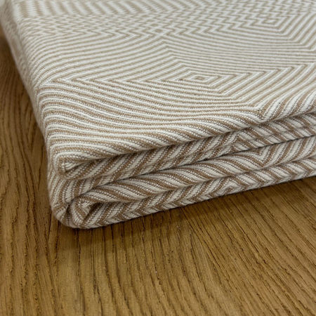 Geometric Mustard Throw Blanket