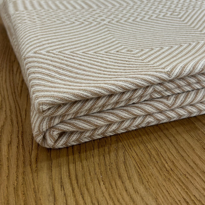 Geometric Mustard Throw Blanket
