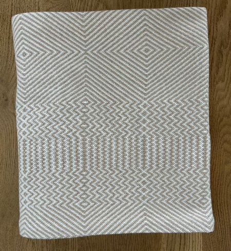 Geometric Mustard Throw Blanket
