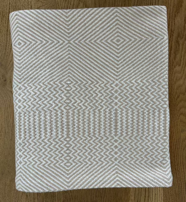 Geometric Mustard Throw Blanket