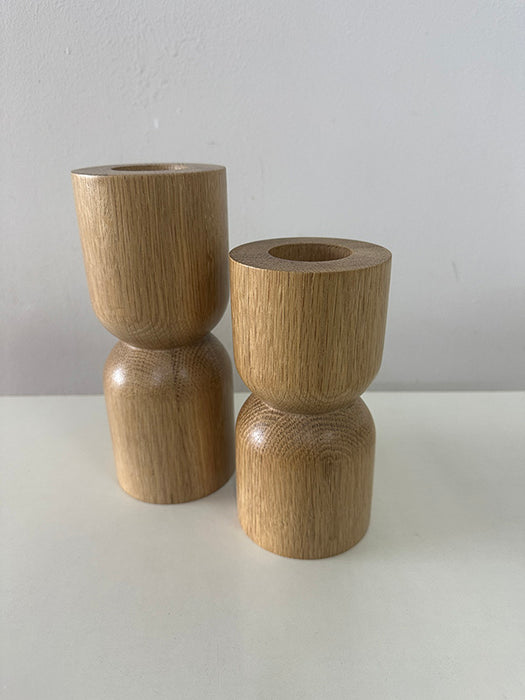 Wooden Candle Holders (Set of 2)