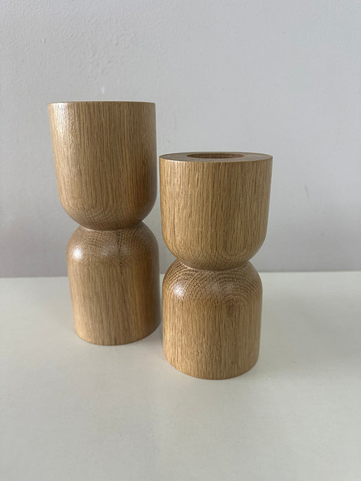 Wooden Candle Holders (Set of 2)