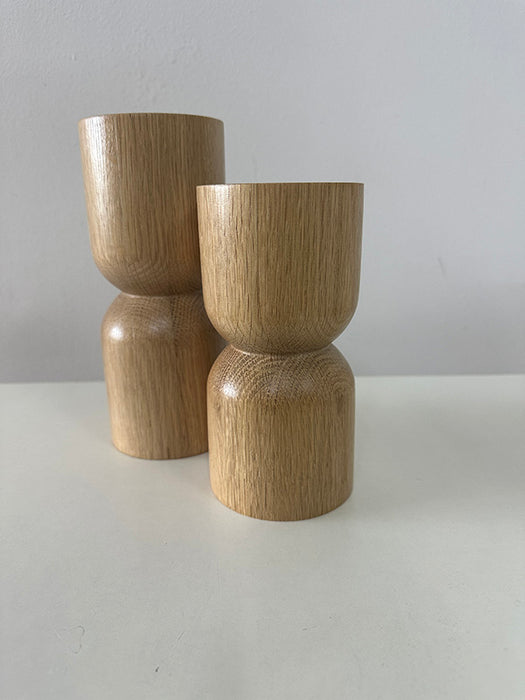 Wooden Candle Holders (Set of 2)