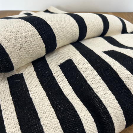In-between Stripes Throw Blankets