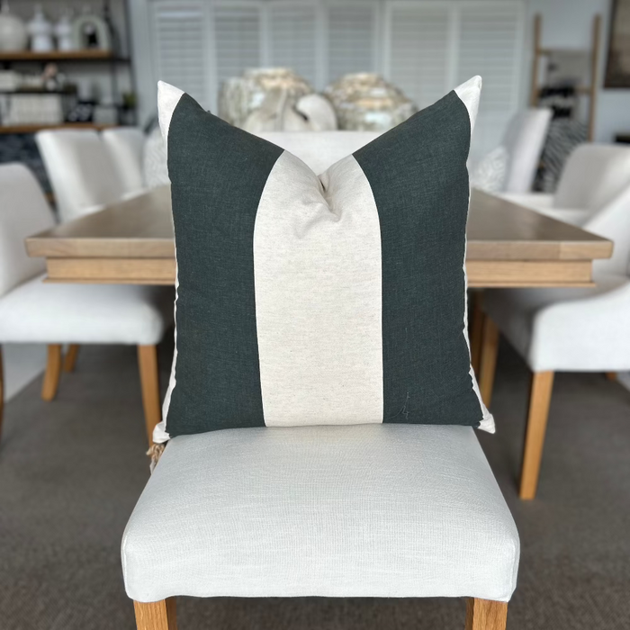 Large Charcoal Stripes - Scatter Cushion