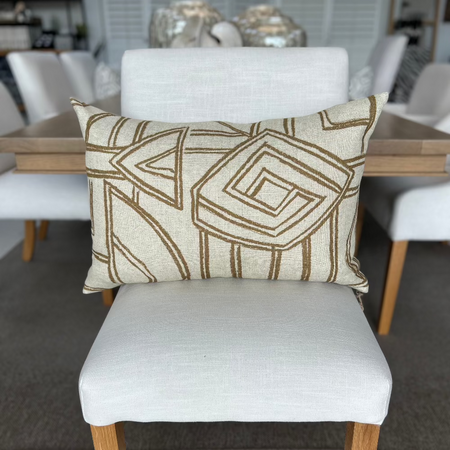 Mustard Shapes - Small Scatter Cushion
