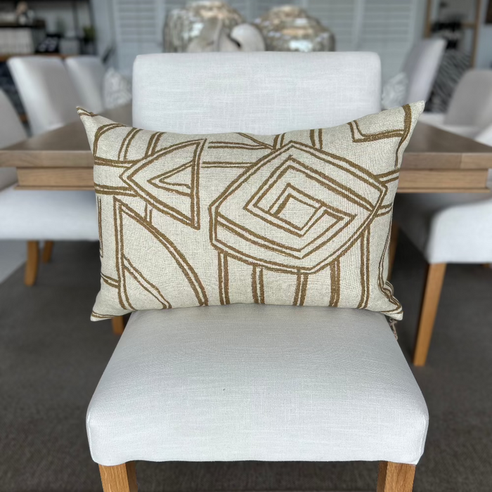 Mustard Shapes - Small Scatter Cushion