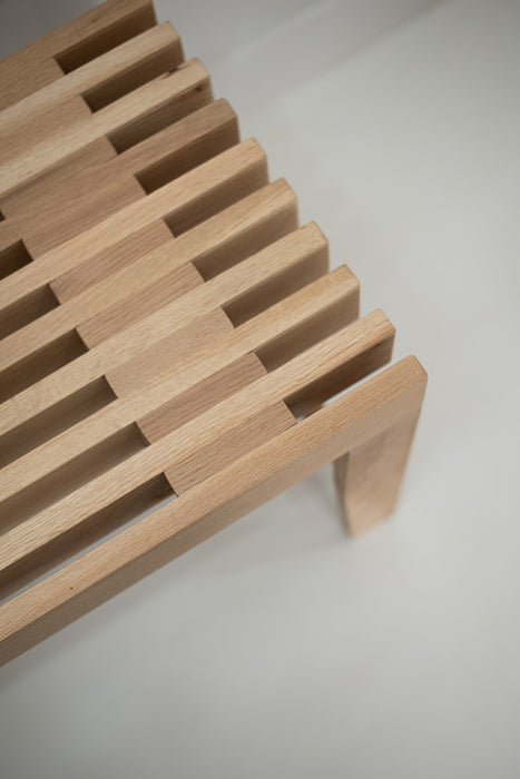 Wooden Slatted Bench– Urban Yuppi