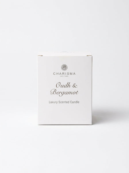 Charisma Cape Town Oudh & Bergamot Luxury Scented Candle.